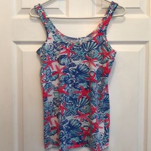 Lilly Pulitzer She She Shells Tabbie Tank Medium